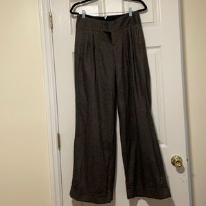 Club Monaco wool herringbone wide leg pant